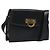 Céline Bolsa de Ombro CELINE em Couro Azul Marinho Dourado Auth 132947