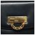 Céline Bolsa de Ombro CELINE em Couro Azul Marinho Dourado Auth 132947 - vista 18