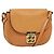 Chloé Chloe Elsie Schultertasche aus Leder Beige Gold Auth BA4046