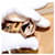 Borsa a Spalla PRADA Nylon Beige Oro Auth 131423 D'oro - vista 9