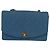 CHANEL Borsa a Spalla Diana Flap in Tela Blu Oro CC Auth 132485SM D'oro - vista 13