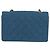 CHANEL Borsa a Spalla Diana Flap in Tela Blu Oro CC Auth 132485SM D'oro - vista 2