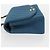 CHANEL Borsa a Spalla Diana Flap in Tela Blu Oro CC Auth 132485SM D'oro - vista 3