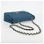 CHANEL Borsa a Spalla Diana Flap in Tela Blu Oro CC Auth 132485SM D'oro - vista 7