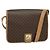 Céline Borsa a Spalla in Tela Macadam CELINE in Pelle PVC Marrone Oro Auth 134526 D'oro