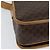 Céline Borsa a Spalla in Tela Macadam CELINE in Pelle PVC Marrone Oro Auth 134526 D'oro - vista 15