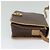 Céline Borsa a Spalla in Tela Macadam CELINE in Pelle PVC Marrone Oro Auth 134526 D'oro - vista 4