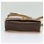 Céline Borsa a Spalla in Tela Macadam CELINE in Pelle PVC Marrone Oro Auth 134526 D'oro - vista 5