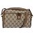 Gucci Borsa Sherry Line GG Supreme Web in PVC beige e oro 116 02 089 Auth BA4187 D'oro