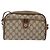 Gucci Borsa Sherry Line GG Supreme Web in PVC beige e oro 116 02 089 Auth BA4187 D'oro - vista 13