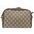Gucci Borsa Sherry Line GG Supreme Web in PVC beige e oro 116 02 089 Auth BA4187 D'oro - vista 2
