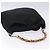 Borsa a mano in nylon nero e argento Gucci Bamboo 001 2123 1577 Auth ep9772 - vista 6