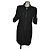 Vestido midi de algodón negro Michael Kors