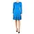 Missoni Blaues plissiertes Strickkleid - Größe UK 10