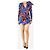 Magda Butrym Vestido mini de seda estampada azul - talla UK 8