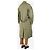 Autre Marque Grüner schwerer Leinen-Trenchcoat - Größe S - Ansicht 2