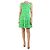 Autre Marque Grünes ärmelloses Blumenkleid - Größe UK 10