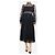 Christopher Kane Schwarzes, verziertes Blumenspitzenkleid - Größe UK 8