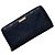Gucci Navy Leder Langbörse Marineblau