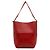 Céline Borsa a secchiello media in pelle rossa Celine con tracolla Rosso