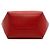 Céline Borsa a secchiello media in pelle rossa Celine con tracolla Rosso - vista 3