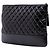 Chanel Nero Grande Clutch Gabrielle O in Pelle Invecchiata - vista 2