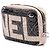 Camera Borsa a tracolla in tela rivestita nera con logo Camelia di Chanel - vista 2