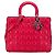 Dior Rot Große Lammleder Cannage Lady Dior