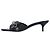 Sandali Balenciaga Cagole 50mm 'Pelle di agnello nera' Nero - vista 2