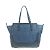 Borsa in denim e pelle Salvatore Ferragamo Nero Blu - vista 2