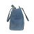 Borsa in denim e pelle Salvatore Ferragamo Nero Blu - vista 3