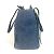 Borsa in denim e pelle Salvatore Ferragamo Nero Blu - vista 4