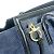 Borsa in denim e pelle Salvatore Ferragamo Nero Blu - vista 9