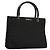 Bolsa de mão em nylon preto e prata Gucci Bamboo 002 1016 Auth ep9594