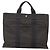 Hermès HERMES Her Line MM Tote Tasche Canvas Grau Silber Auth 132513 Braun - Ansicht 13