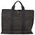 Hermès HERMES Her Line MM Tote Tasche Canvas Grau Silber Auth 132513 Braun - Ansicht 2