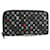 LOUIS VUITTON Monogram Multicolor Zippy Wallet Long Black M60243 LV Auth 132782V  ref.2400255