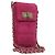CHANEL Borsa a Spalla Choco Bar con Catena in Camoscio Rosa CC Auth 135452
