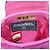 CHANEL Borsa a Spalla Choco Bar con Catena in Camoscio Rosa CC Auth 135452 - vista 18