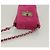 CHANEL Borsa a Spalla Choco Bar con Catena in Camoscio Rosa CC Auth 135452 - vista 6