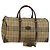Autre Marque Borsa Boston Burberrys Nova Check in pelle PVC 2 vie beige oro Auth 131032 D'oro