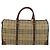 Autre Marque Borsa Boston Burberrys Nova Check in pelle PVC 2 vie beige oro Auth 131032 D'oro - vista 2