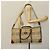 Autre Marque Borsa Boston Burberrys Nova Check in pelle PVC 2 vie beige oro Auth 131032 D'oro - vista 23