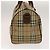 Autre Marque Borsa Boston Burberrys Nova Check in pelle PVC 2 vie beige oro Auth 131032 D'oro - vista 4