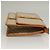 Céline Borsa a Spalla in Tela Macadam CELINE PVC Beige Oro Auth 133028 D'oro - vista 3