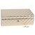 CHANEL Matelassé Schmuckkästchen Schmuckbox Lammleder Gold CC Auth 129974SM Golden
