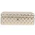 CHANEL Matelassé Schmuckkästchen Schmuckbox Lammleder Gold CC Auth 129974SM Golden - Ansicht 13