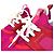 Sneakers Logo Bicolore Louis Vuitton Rosa Rosso - vista 6