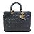 Borsa in pelle nera Christian Dior Nero