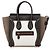 Céline Celine Tote Luggage in Nubuck Tricolore Bianco e Pelle di Vitello